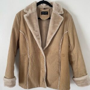 Women's Plush Beige Teddy Jacket